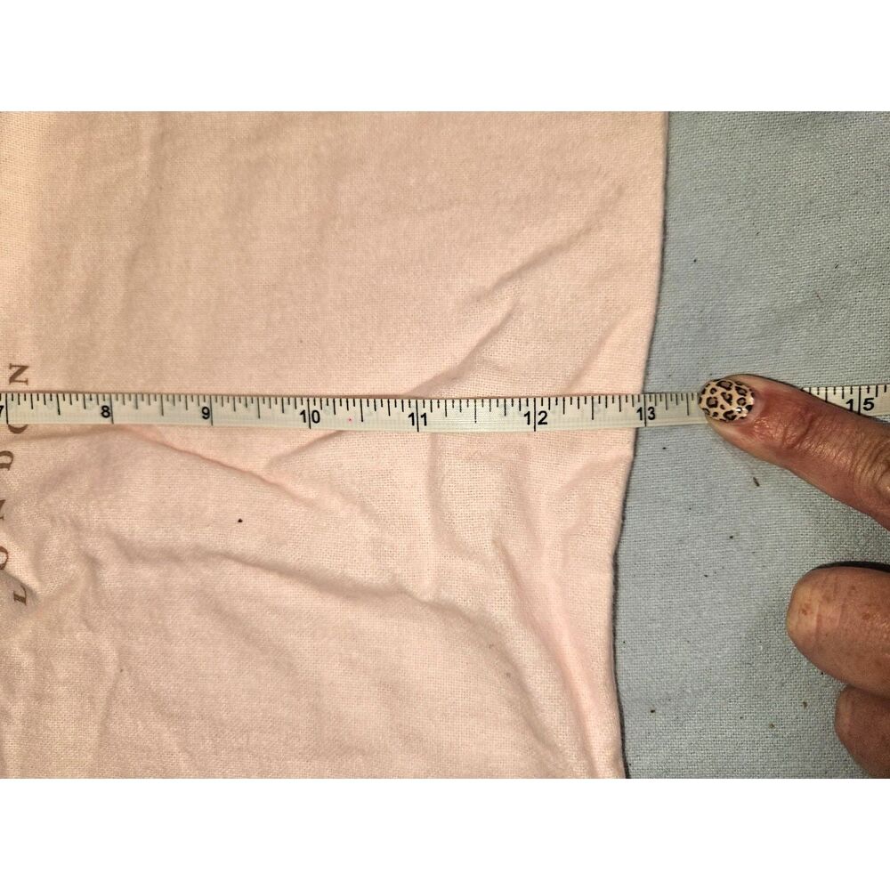 Authentic Burberry London Pale Pink Cotton Drawstring Dust Bag Pouch 16x14 - Picture 2 of 2